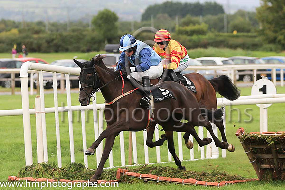 04th Turnpike Thunder and F J Hayes 7 ( 9 , light blue, dark cross ) Trainer - J M Burke , Owner - Donal A Hayes