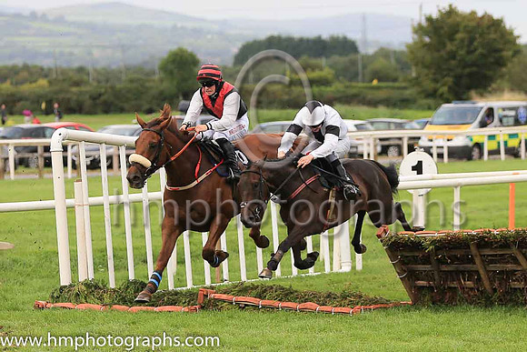 10th Wat Tyler and J M Moore ( 10 , black, red chevron ) Trainer - D Kinsella , Owner - Donal Kinsella