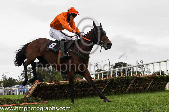 11th Likethemudda and J B Kane 5 ( 8 , orange, white diamond ) Trainer - P E Collins , Owner - Sean Maguire