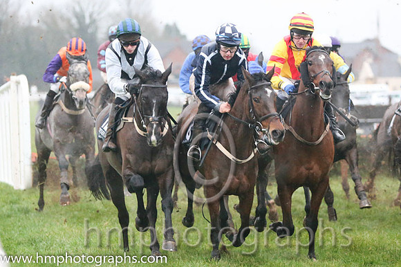 08 Sultana Belle and Anthony Fox - - 08th (8 ,dark blue, white seams ) Trainer - S R B Crawford