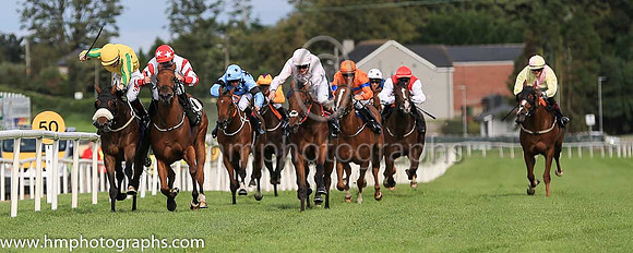 03rd Rita Levi and C T Keane ( 8 , yellow, green and yellow striped sleeves ) Trainer - G M Lyons , Owner - David Spratt  Sean Jones