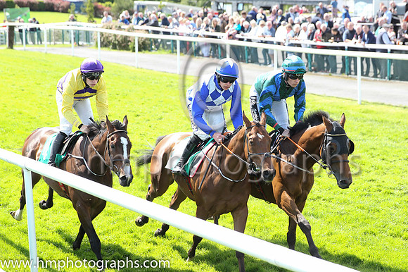 02nd Britzkats (2 ,royal blue and white diamonds ) Jockey: S Fitzgerald ,Trainer: Gordon Elliott