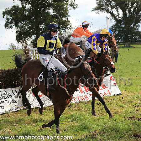 CLONDAW RIGGER and S Fitzgerald ( 7 ,purple, yellow diamond ) Trainer: Michael Goff,, Owner : Redmond, Michael John
