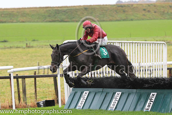 01st He's No Molly and J M Moore ( 3 , cerise ) Trainer - N Meade , Owner - Mrs Patricia Hunt