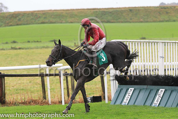 01st He's No Molly and J M Moore ( 3 , cerise ) Trainer - N Meade , Owner - Mrs Patricia Hunt