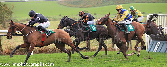 01st Caerleon Kate and D F O'Regan ( 2 , royal blue and yellow hoops ) Trainer - C A McBratney , Owner - Templeburn Racing Syndicate