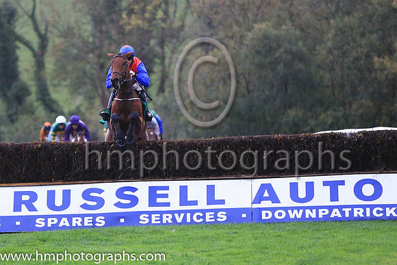 01st Moonball and A E Lynch ( 10 , red, royal blue diamond ) Trainer - G P Cromwell , Owner - JRM Racing Syndicate