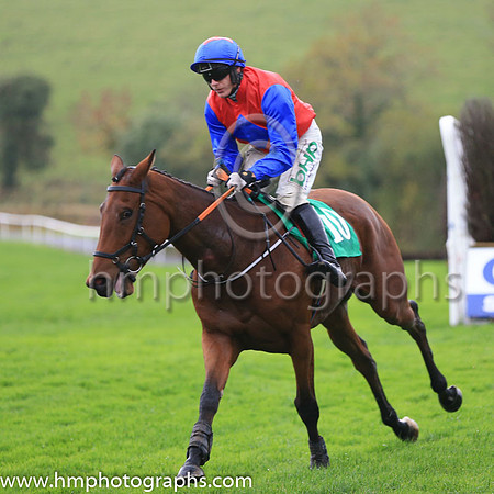01st Moonball and A E Lynch ( 10 , red, royal blue diamond ) Trainer - G P Cromwell , Owner - JRM Racing Syndicate