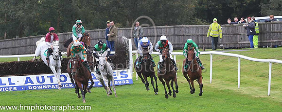 01st Ballyfinboy and D J Mullins ( 4 , maroon, white panel ) Trainer - J R Finn , Owner - J R Finn