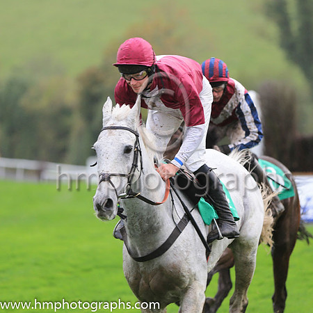 01st Ballyfinboy and D J Mullins ( 4 , maroon, white panel ) Trainer - J R Finn , Owner - J R Finn