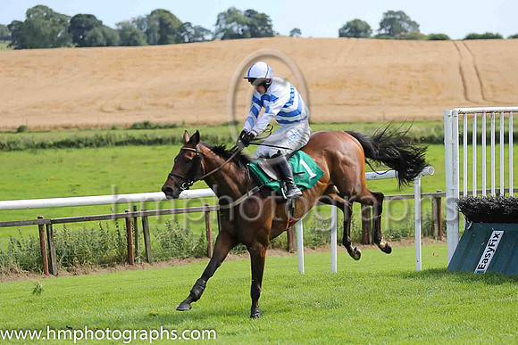 03rd Flashing Baton and B Hayes ( 1 , white and royal blue chevrons ) Trainer - W J Burke , Owner - F A Hayes  W J Burke