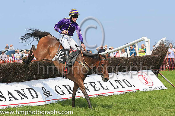 01st LITTLE MISS DARSI and l O'Carroll ( 12 , PURPLE,yellow seams; purple sleeves,yellow seams; yellow  purple striped cap ) Trainer: Cian Hughes,, Owner : James F. Dunne