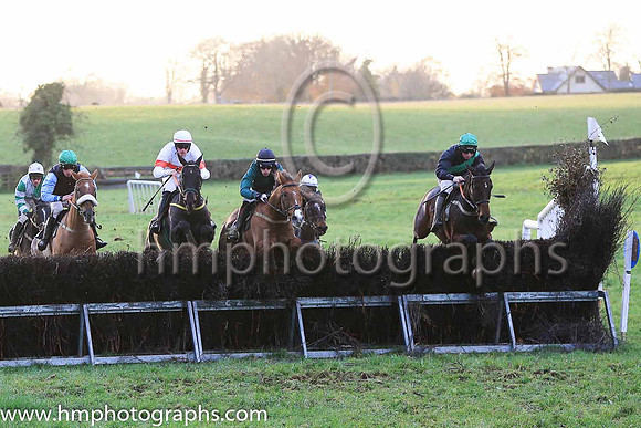 01st PEGASE AMOUR and J J Codd ( 8 , BLACK,green sash; black sleeves; green cap ) Trainer: Liam Lennon , Owner : Joy Wilson