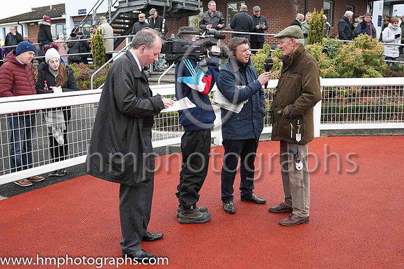 Arthur Moore being interviewed for att eh Races