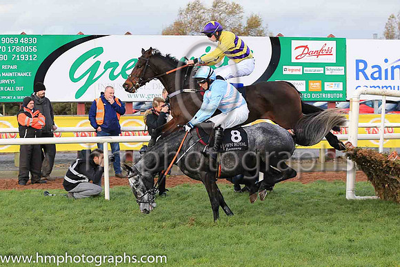 05th Raya Time and N D Fehily ( 8 , light blue, pink chevrons ) Trainer - H De Bromhead , Owner - R S Brookhouse
