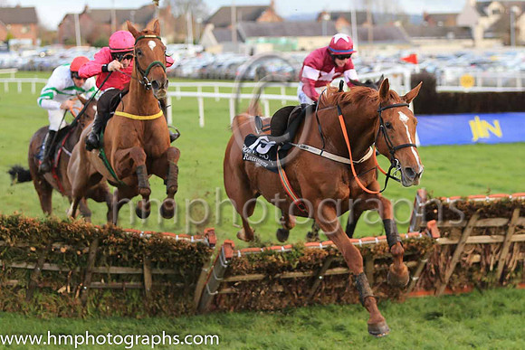 01st Brace Yourself and S W Flanagan ( 4 , cerise ) Trainer - N Meade , Owner - Mrs Patricia Hunt