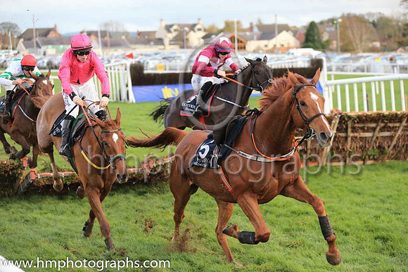 02nd Defi Bleu and J W Kennedy ( 5 , maroon, white star ) Trainer - G Elliott , Owner - Gigginstown House Stud