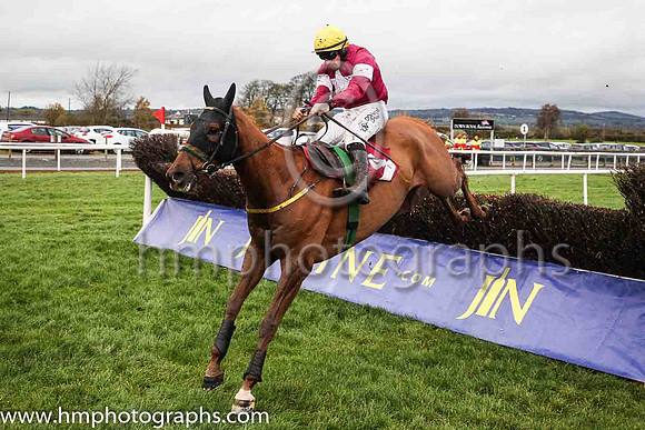 01st Road To Respect and S W Flanagan ( 4 , maroon, white star ) Trainer - N Meade , Owner - Gigginstown House Stud