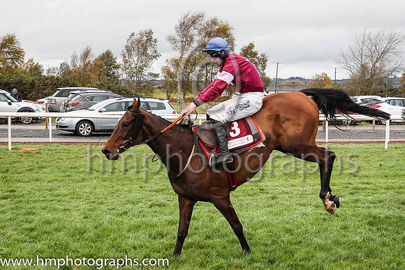 03rd Outlander and J W Kennedy ( 3 , maroon, white star ) Trainer - G Elliott , Owner - Gigginstown House Stud