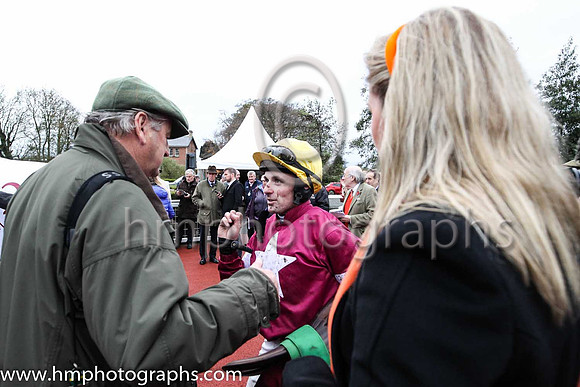 01st Road To Respect and S W Flanagan ( 4 , maroon, white star ) Trainer - N Meade , Owner - Gigginstown House Stud
