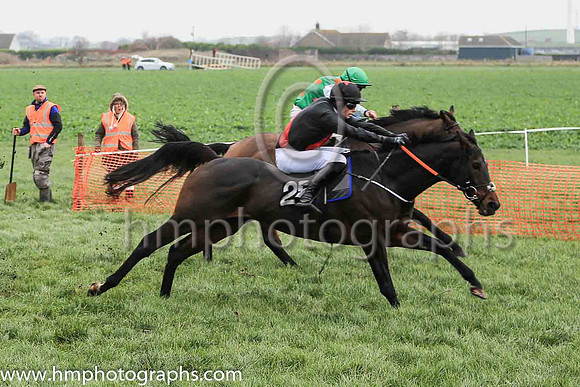 01st ALLBARONE and R James ( 22 , EMERALD GREEN,orange spots; white sleeves,orange spots; emerald green cap ) Trainer: Donnchadh Doyle , Owner : Syndicate Monbeg