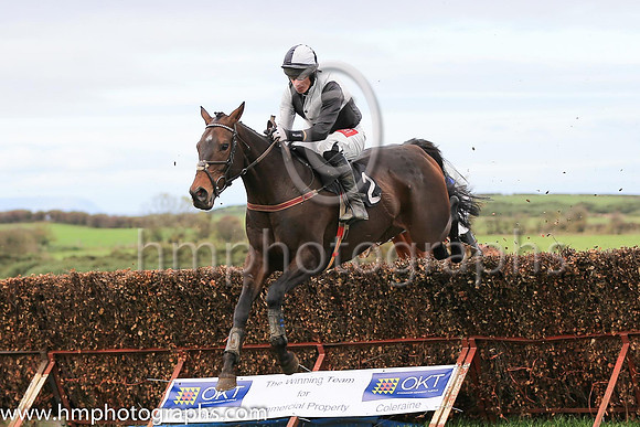 01st GETAMAN and Derek O'Connor ( 2 ,Antrim (H) - BLACK  WHITE QTD; black  white hlvd sleeves; white cap ) Trainer: Colin S. McKeever , Owner : W.W. Dennison