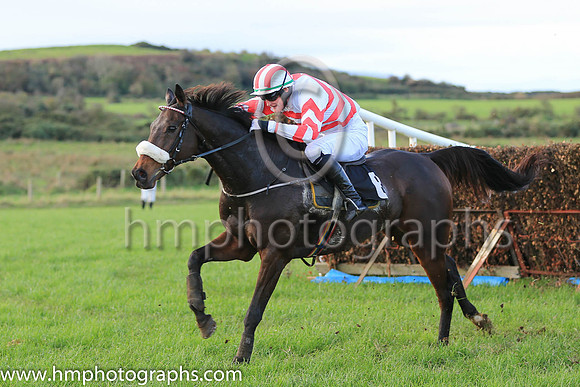01st MR BOSS MAN and L McGuinness ( 6 , WHITE,red chevrons; white sleeves,red chevrons; white  red striped cap ) Trainer: Nigel Slevin , Owner : Slevin, Camillus