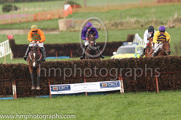 01st KADMER and B O'Neill ( 2 , ORANGE; orange sleeves,green chevrons; orange  green hooped cap ) Trainer: D.M. Christie , Owner : Ray Nicholas