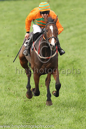 01st KADMER and B O'Neill ( 2 , ORANGE; orange sleeves,green chevrons; orange  green hooped cap ) Trainer: D.M. Christie , Owner : Ray Nicholas