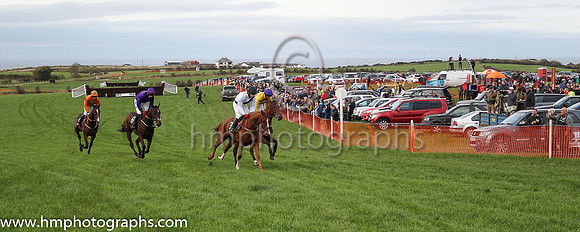 01st KADMER and B O'Neill ( 2 , ORANGE; orange sleeves,green chevrons; orange  green hooped cap ) Trainer: D.M. Christie , Owner : Ray Nicholas