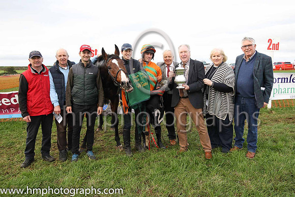 01st KADMER and B O'Neill ( 2 , ORANGE; orange sleeves,green chevrons; orange  green hooped cap ) Trainer: D.M. Christie , Owner : Ray Nicholas