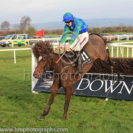 04th Biddy The Boss and G N Fox ( 11 , royal blue, emerald green stars ) Trainer - G P Cromwell , Owner - Kilbriens Syndicate