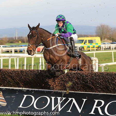 05th Hugo 'n Taz and E O?Connell 5 ( 5 , purple and emerald green check ) Trainer - Denis Hogan , Owner - Liam Kerrigan