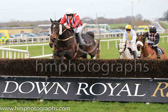 04th Anseanachai Cliste and Mr D J McConville 7 ( 3 , red and white stripes ) Trainer - J J Lambe , Owner - Daire James McConville