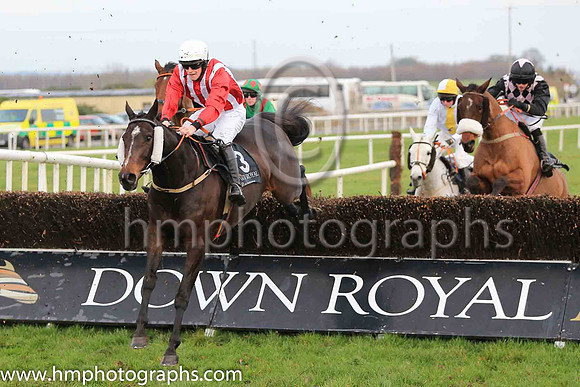 04th Anseanachai Cliste and Mr D J McConville 7 ( 3 , red and white stripes ) Trainer - J J Lambe , Owner - Daire James McConville