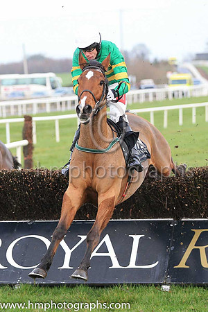 01st Stand Up And Fight and Mr D O'Connor ( 10 , orange and green hoops ) Trainer - E Bolger , Owner - John P McManus