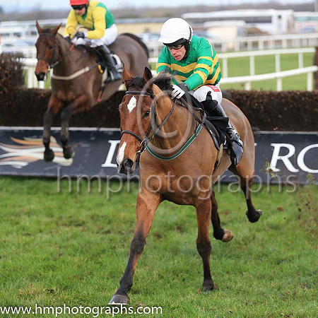 01st Stand Up And Fight and Mr D O'Connor ( 10 , orange and green hoops ) Trainer - E Bolger , Owner - John P McManus