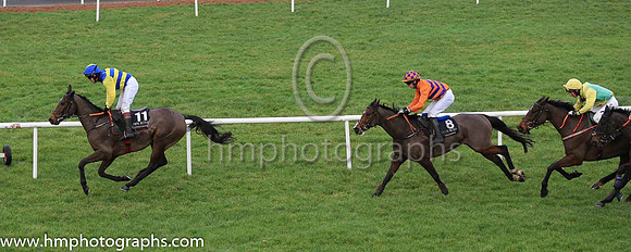 06th Rakhine State and R Geraghty ( 11 , royal blue and yellow hoops ) Trainer - G Elliott , Owner - Armagh Bhoys Partnership