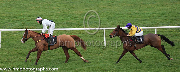 11th Oscar Light and S J Crimin 5 ( 18 , yellow and purple chevrons ) Trainer - N C Kelly , Owner - Four Screen Lads Syndicate