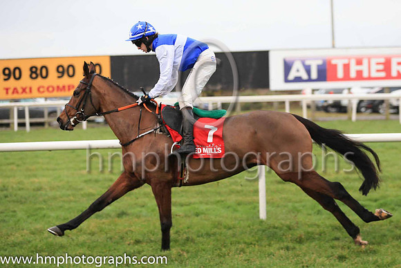 01st Presented Well and D Robinson 3 ( 7 , royal blue, white hoop ) Trainer - H De Bromhead , Owner - Bellamy Syndicate