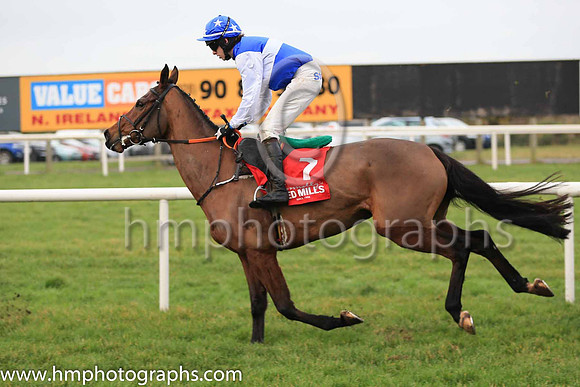 01st Presented Well and D Robinson 3 ( 7 , royal blue, white hoop ) Trainer - H De Bromhead , Owner - Bellamy Syndicate