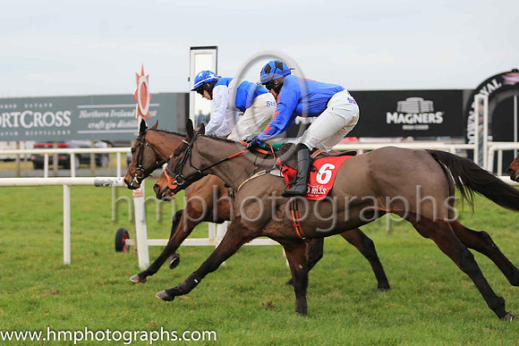 01st Presented Well and D Robinson 3 ( 7 , royal blue, white hoop ) Trainer - H De Bromhead , Owner - Bellamy Syndicate