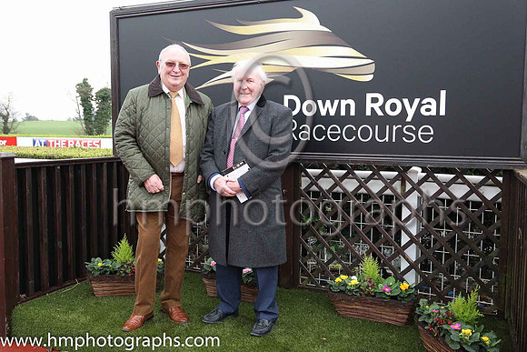 Derek McKeague and Gerry Daly at Down ROyal on Bosing Day 2018