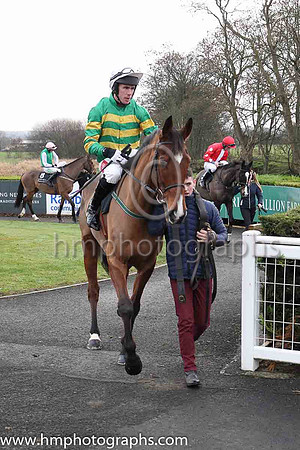01st Stand Up And Fight and Mr D O'Connor ( 10 , orange and green hoops ) Trainer - E Bolger , Owner - John P McManus