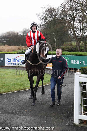 04th Anseanachai Cliste and Mr D J McConville 7 ( 3 , red and white stripes ) Trainer - J J Lambe , Owner - Daire James McConville