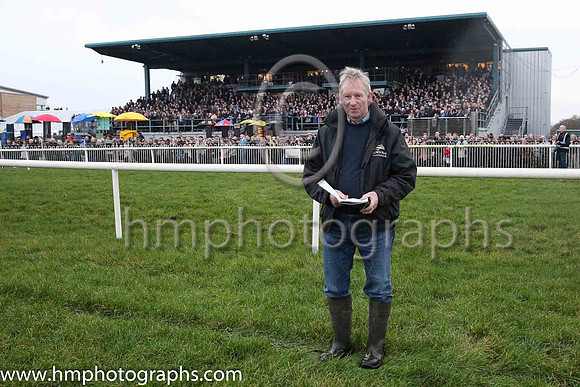 Carson Lyons , Course Foreman at Down Royal on Boxing Day. Carson has worked at Down Royal for 45 years. This was his last day.