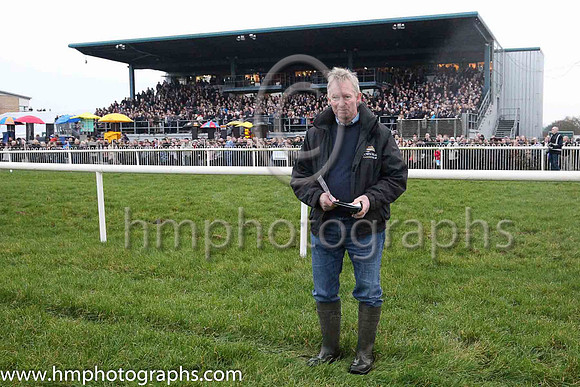 Carson Lyons , Course Foreman at Down Royal on Boxing Day. Carson has worked at Down Royal for 45 years. This was his last day.