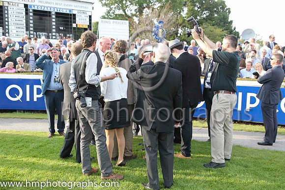 01 Fiesolana Trainer W McCreery talks to the media at Leopardstown