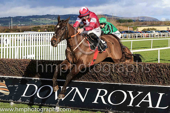 01st Monatomic and J W Kennedy ( 2 , maroon, white star ) Trainer - G Elliott , Owner - Gigginstown House Stud