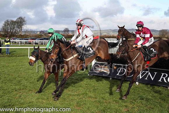 03rd D'bru Na Boinne and A E Lynch ( 3 , white,red braces ) Trainer - Ross O?Sullivan , Owner - T J Ward